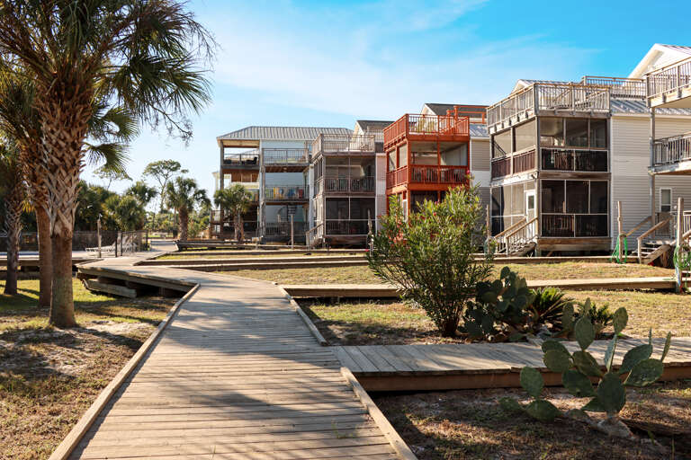 Boardwalk Walk to Pool