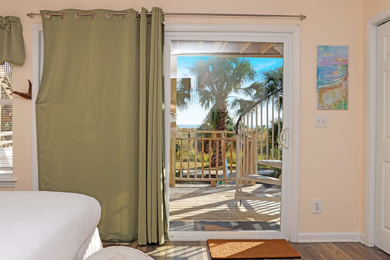 Bedroom 1 - View onto Beachfront Deck