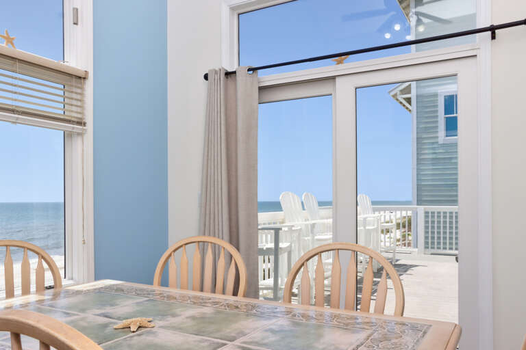 Beach Front Dining Area