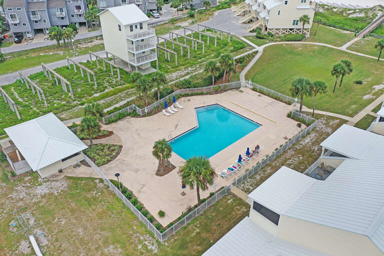 Aerial View of Community Pool