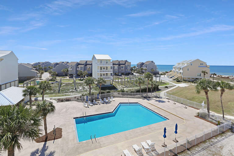 Top Floor View of the Pool