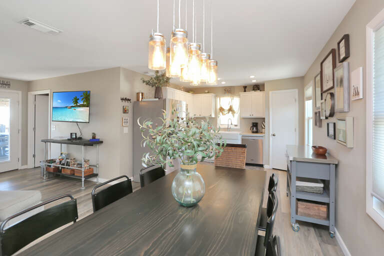 Dining Area with View Into Kitchen & Living Room