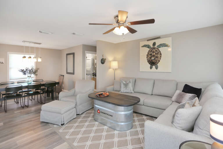 Living Room & Dining Area