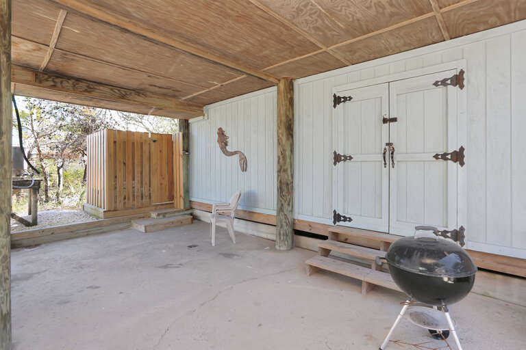 Grilling Area Under House