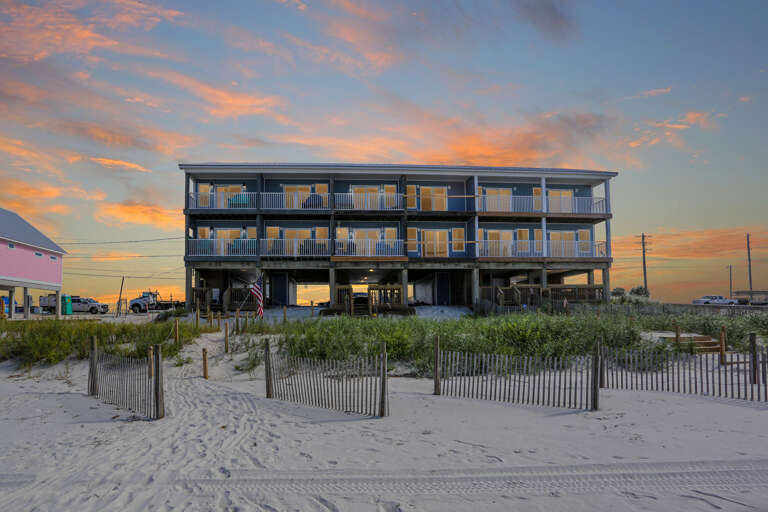 Beachside Exterior at Dusk