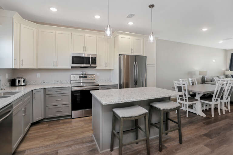 Kitchen with Bar Seating