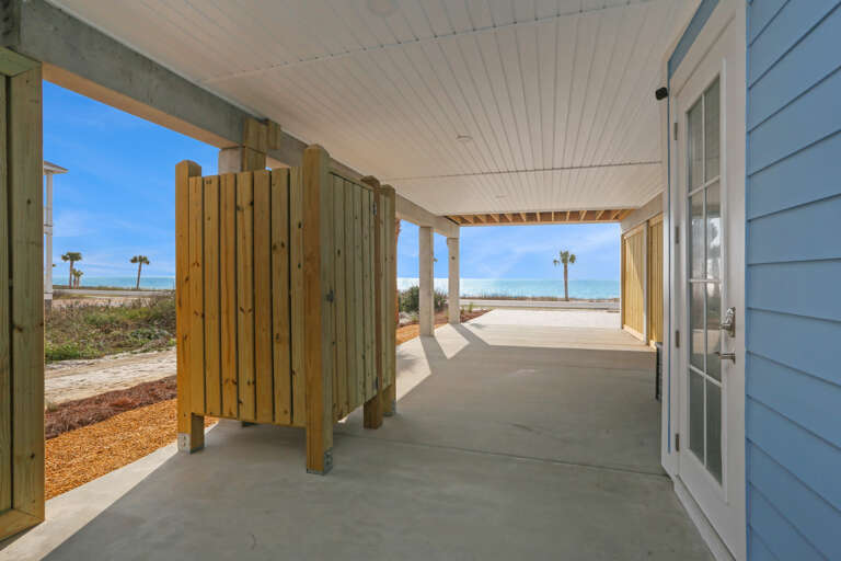 Outdoor Shower Under House
