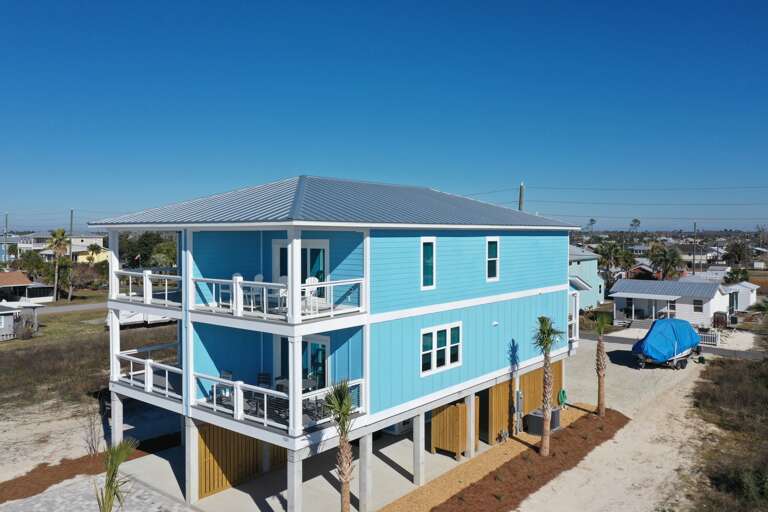 Two Levels of Covered Decks _ Parking Underneath