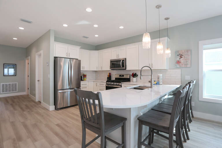 Kitchen with Bar Seating