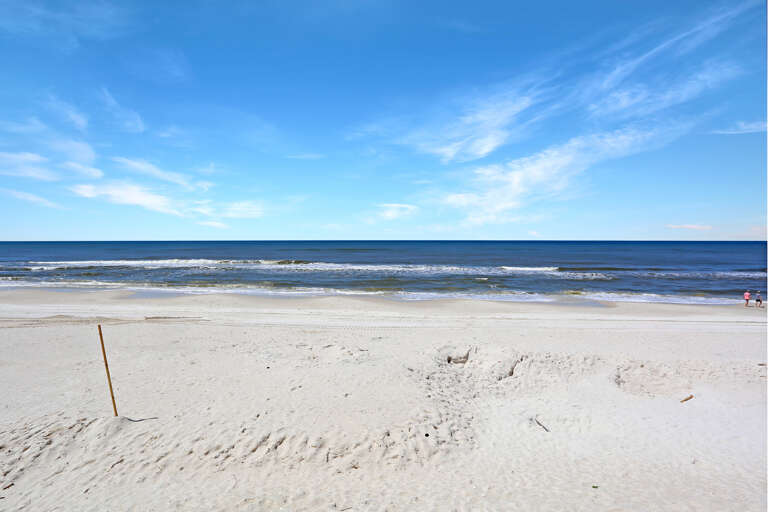 Beach in Front of House