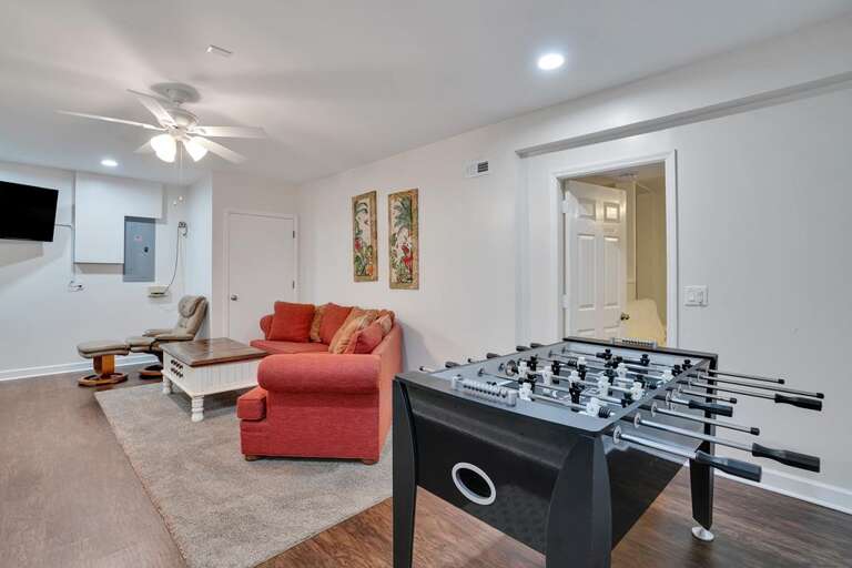 GROUND FLOOR -DEN WITH FOOSBALL