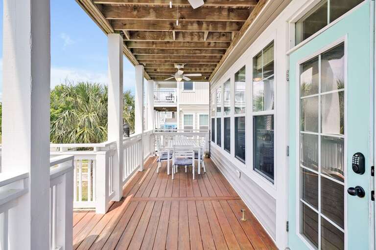 COVERED DECK OFF LIVING SPACE