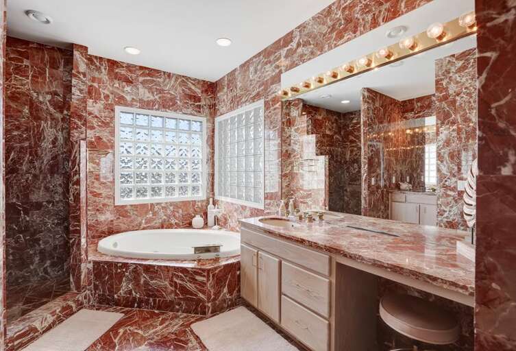 SHARED BATH WITH LARGE SPA TUB & SHOWER