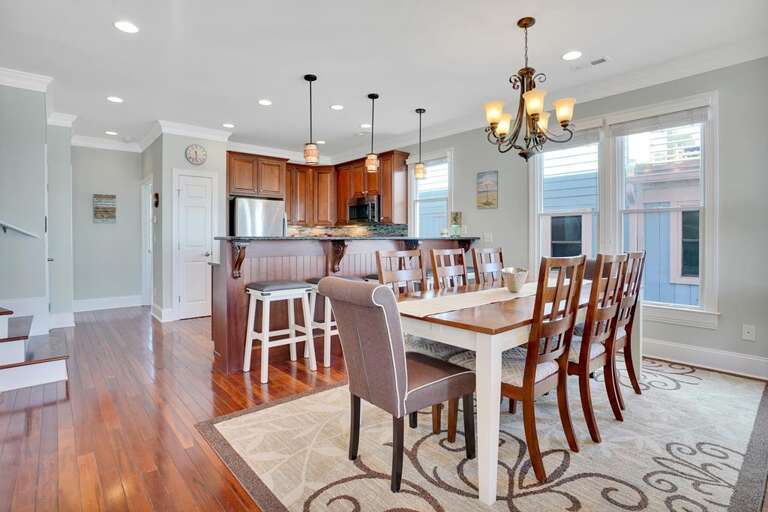 MAIN FLOOR -DINING AND KITCHEN SPACE