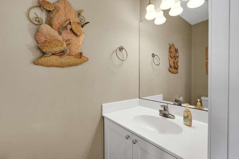 HALF BATHROOM OFF KITCHEN