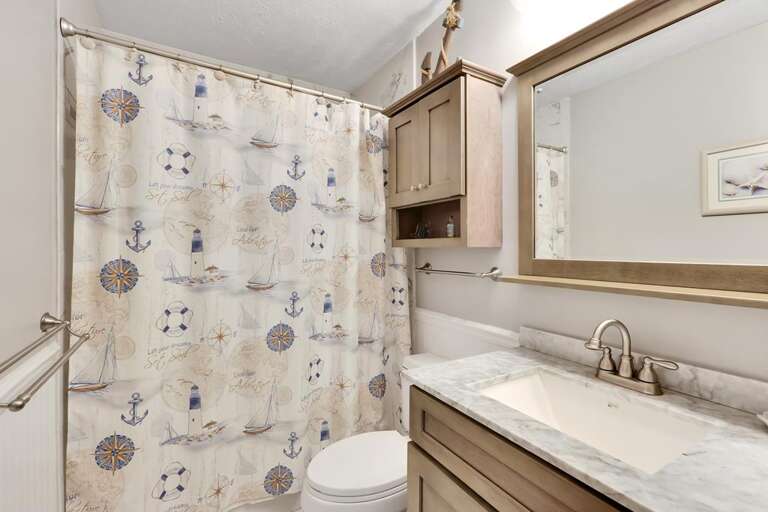 HALL BATHROOM WITH TUB AND SHOWER COMBO