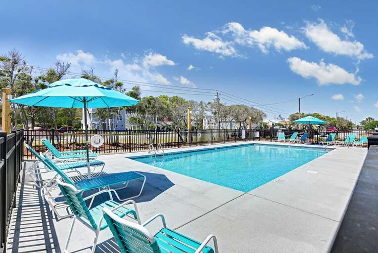 ONE OF THE OUTDOOR POOLS AT OCEAN DUNES