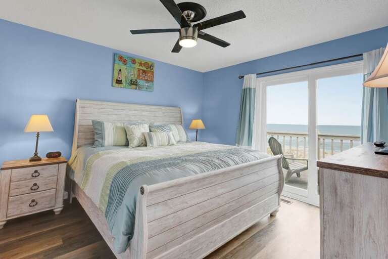 KING BEDROOM WITH PRIVATE BATH & DECK ACCESS
