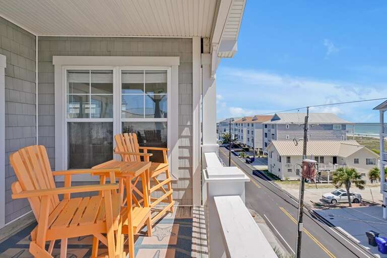 DECK OFF LIVING SPACE OCEAN VIEW-2ND FLOOR VIEW 2