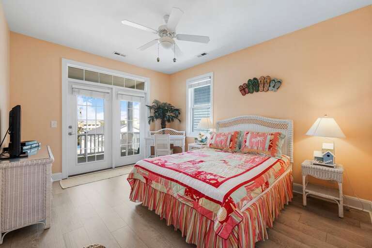 2ND FLOOR...QUEEN STREET SIDE BEDROOM WITH DECK