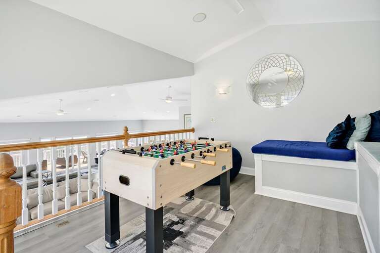 LOFT OFF OF LIVING AREA W/FOOSBALL TABLE!
