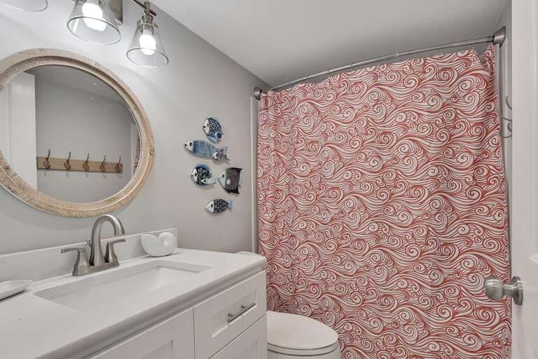 MAIN BATH WITH TUB AND SHOWER COMBO