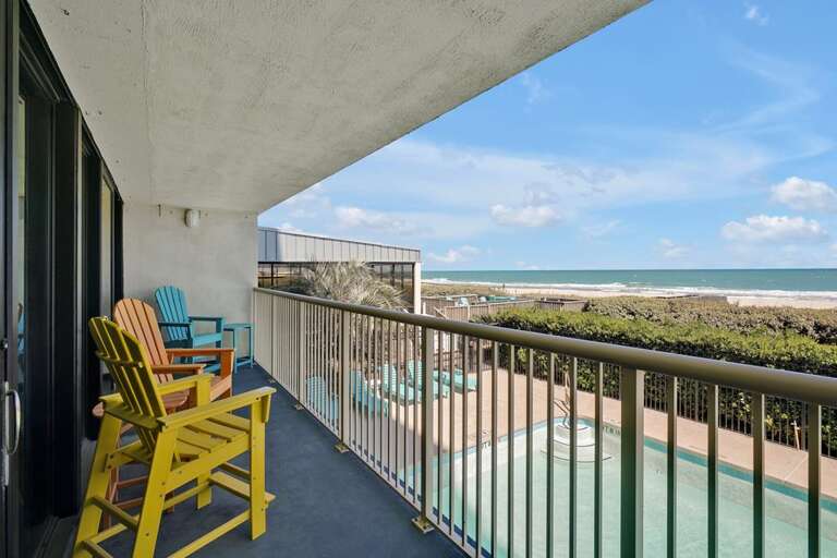 BALCONY OFF OF LIVING AREA AND MASTER BEDROOM