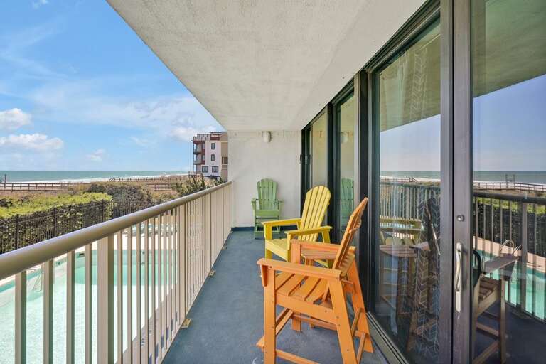 BALCONY OFF OF LIVING ROOM & MASTER BEDROOM