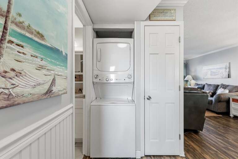 WASHER & DRYER IN HALLWAY