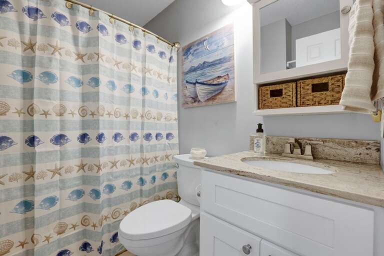 MAIN BATH WITH TUB AND SHOWER COMBO