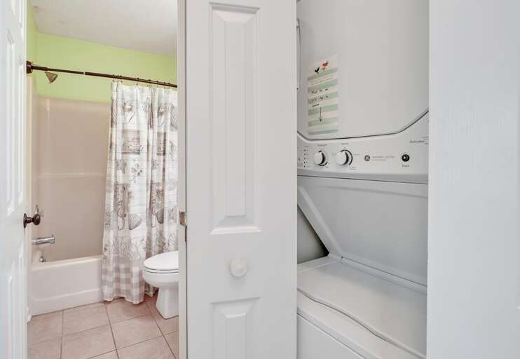 WASHER & DRYER OUTSIDE OF FULL HALL BATH