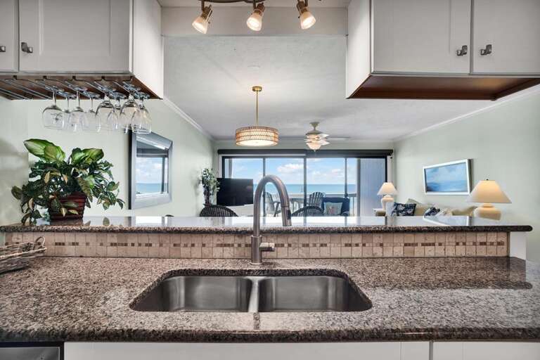 GREAT VIEW FROM UPDATED KITCHEN