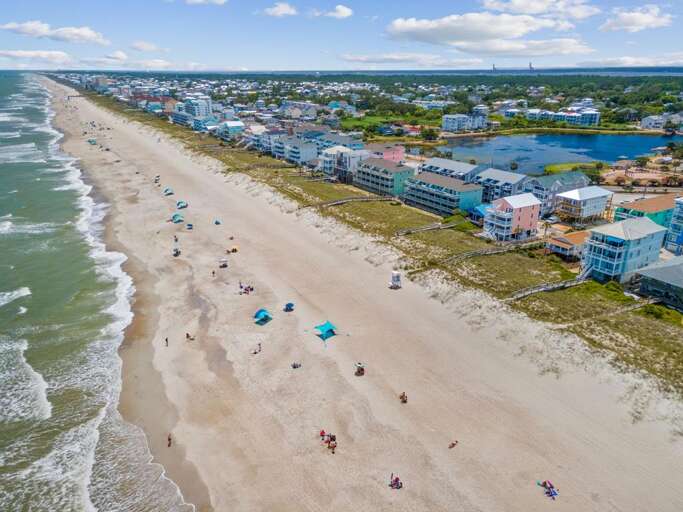 AERIAL OF CAROLINA BEACH AERIAL OF CAROLINA BEACH