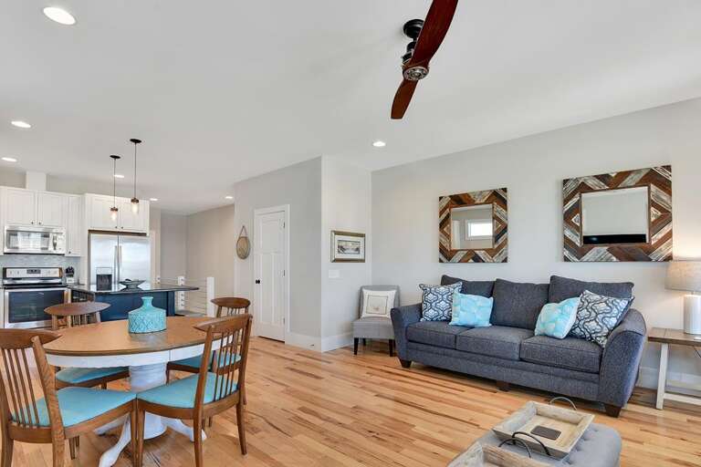 TOP FLOOR -LIVING, DINING & KITCHEN