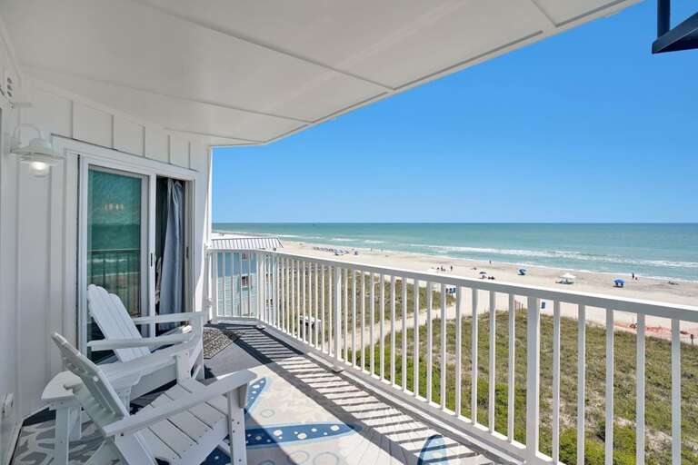 DECK OFF LIVING SPACE & MASTER BEDROOM