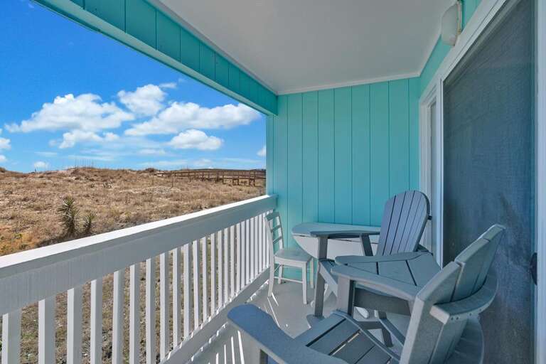 OCEANFRONT BALCONY WITH SEATING