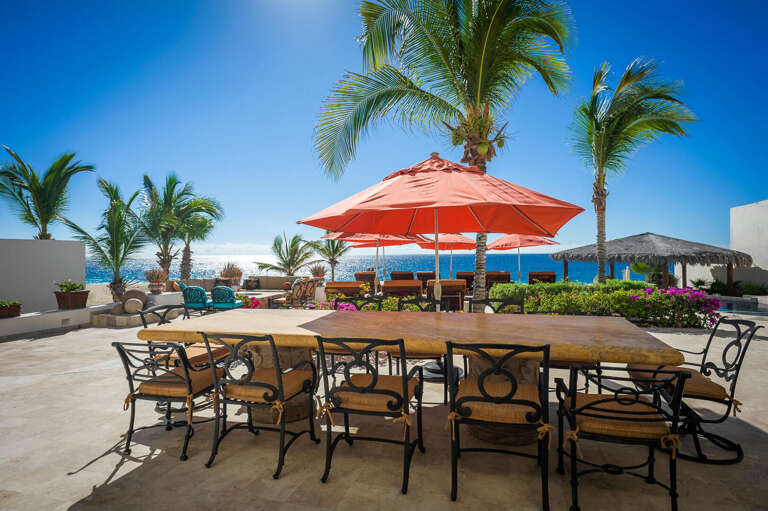 Take advantage of the outdoor dining area at Casa Alcini for breakfast, lunch or dinner!
