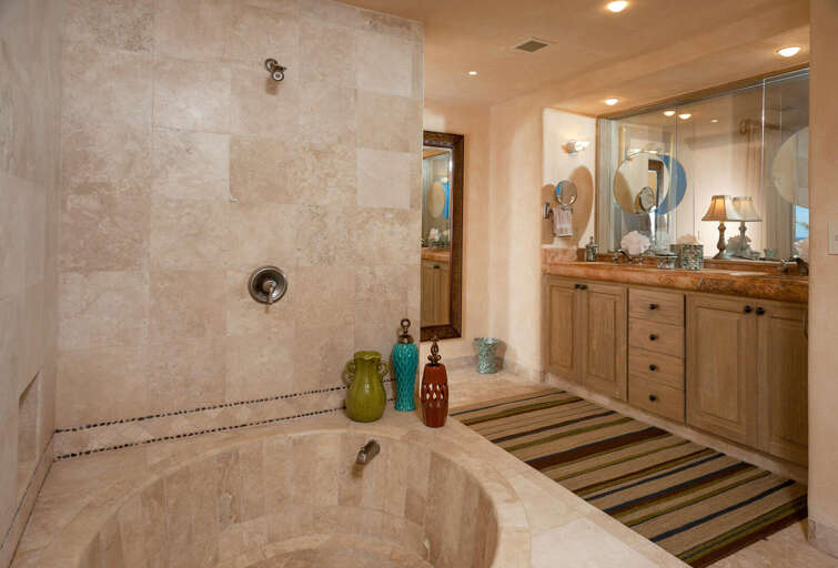 Six of the bedrooms have an ensuite bathroom that can become your own personal oasis. The seventh bathroom is shared between two rooms.