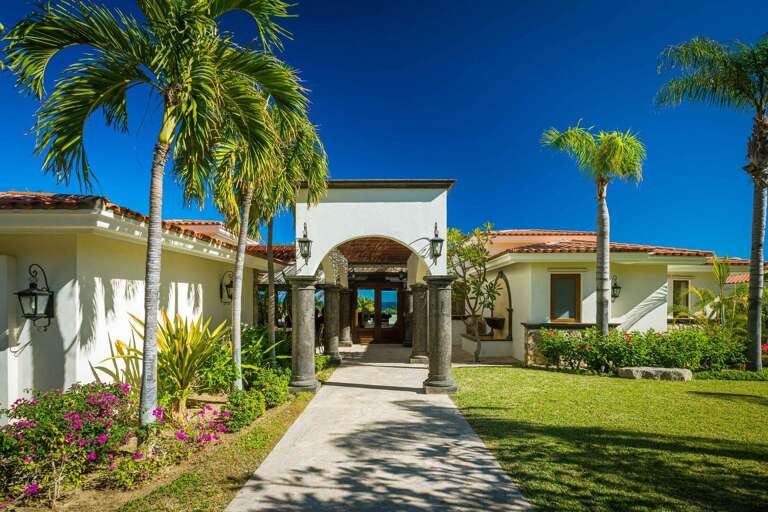 The entrance of Casa Maravilla exudes the luxury that is found throughout the villa!