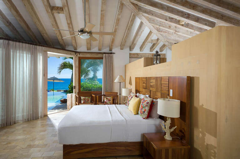 The unique and classical look of this villa is also reflected in all the bedrooms!