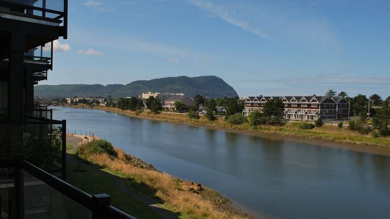 View of Tillamook Head and the Necanicum River