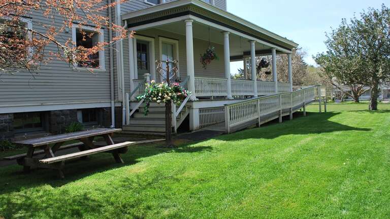 Side yard and porch