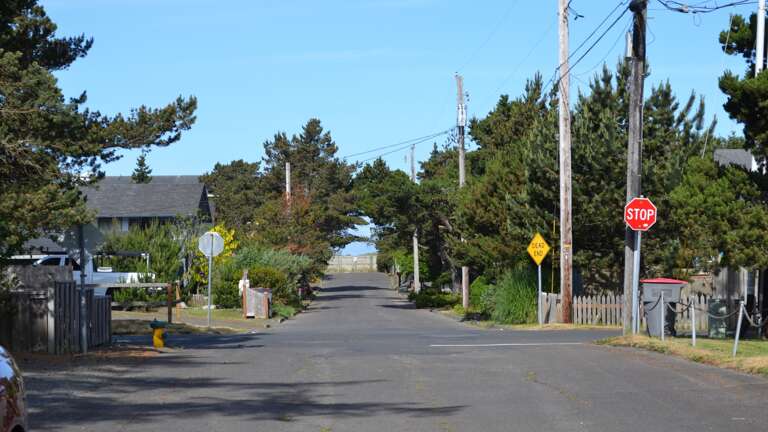 Beach straight ahead!