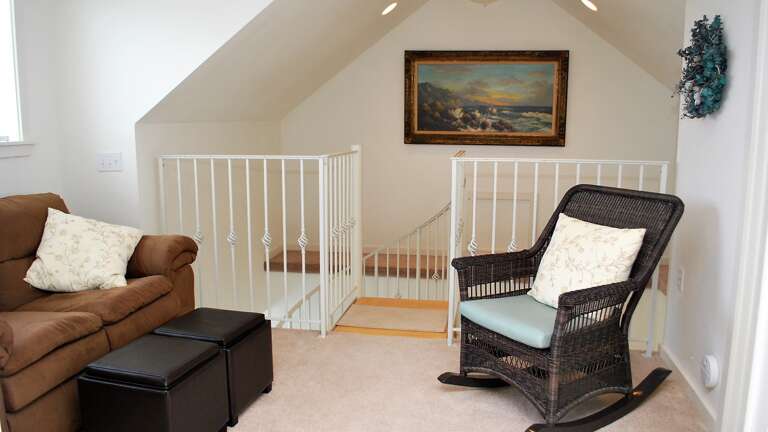 Spiral Stairs Lead to Master Suite