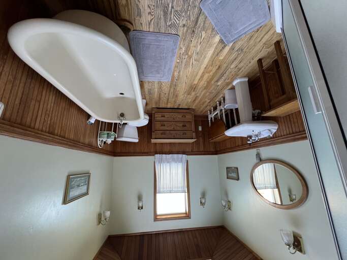 Downstairs Bath off Family Room