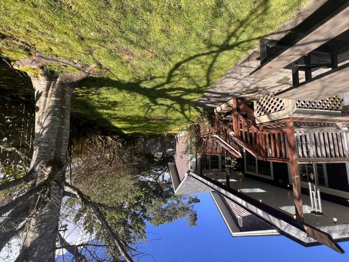 Nestled among towering trees, this charming mountain cabin offers multi-level decks where you can breathe in fresh pine air and enjoy peaceful forest surroundings in complete tranquility.