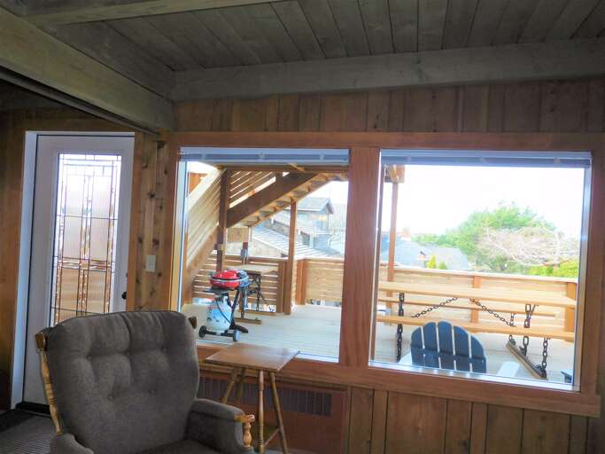 View to Deck from Family Room View to Deck from Family Room