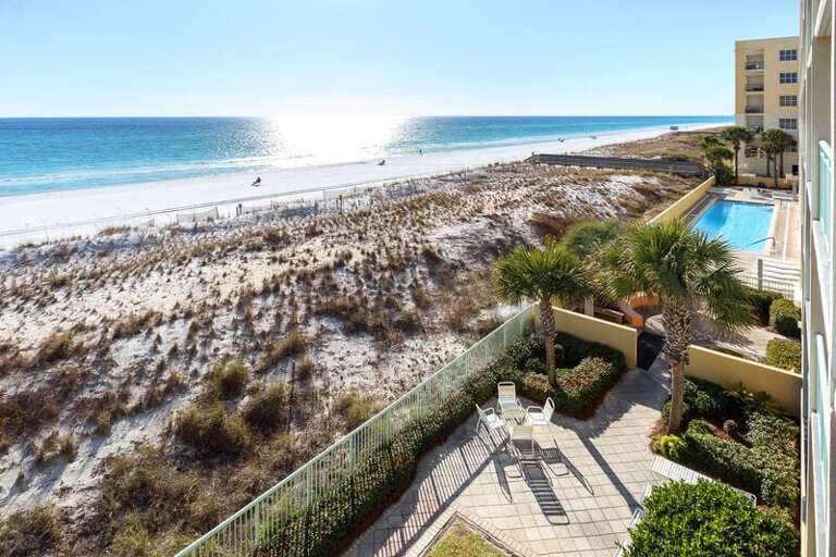Balcony - Pelican Isle 308 Fort Walton Beach Okaloosa Island Vacation Rentals Balcony - Pelican Isle 308 Fort Walton Beach Okaloosa Island Vacation Rentals