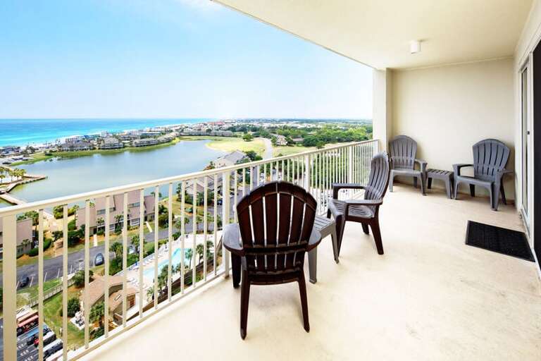 Balcony, Ariel Dunes II 1507, Destin Vacation Rentals Scenic Gulf Drive Balcony, Ariel Dunes II 1507, Destin Vacation Rentals Scenic Gulf Drive