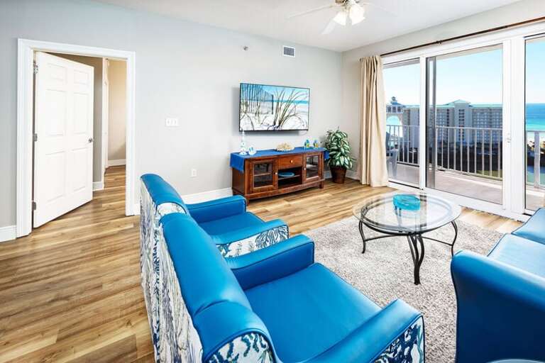 Living Room, Ariel Dunes II 1507, Destin Vacation Rentals Scenic Gulf Drive Living Room, Ariel Dunes II 1507, Destin Vacation Rentals Scenic Gulf Drive